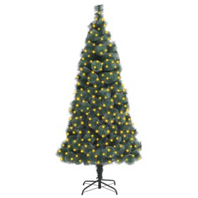 Árbol Navidad artificial con LEDs y soporte PET verde 240 cm de vidaXL, Arboles de navidad - Ref: Foro24-3077777, Precio: 86,...