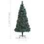 Künstlicher Weihnachtsbaum mit LEDs und grüner PET-Stütze 240 cm von vidaXL, Weihnachtsbäume - Ref: Foro24-3077777, Preis: 86...