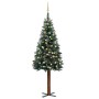 Árbol de Navidad delgado con luces y bolas verde 210 cm de vidaXL, Arboles de navidad - Ref: Foro24-3077817, Precio: 97,84 €,...