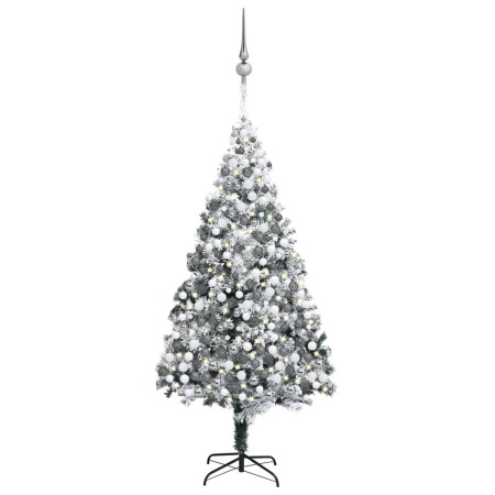 Weihnachtsbaum mit LED-Lichtern, Kugeln und grünem Schnee 400 cm von vidaXL, Weihnachtsbäume - Ref: Foro24-3077891, Preis: 43...