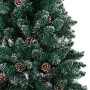 Schlanker künstlicher Weihnachtsbaum mit LEDs und grünen Kugeln 210 cm von vidaXL, Weihnachtsbäume - Ref: Foro24-3077913, Pre...