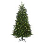 Künstlicher Weihnachtsbaum mit grünen LEDs aus PVC und PE, 180 cm von vidaXL, Weihnachtsbäume - Ref: Foro24-3077780, Preis: 1...