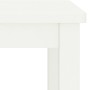 Nachttisch aus massivem weißem Kiefernholz, 35 x 30 x 47 cm