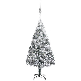 Árbol de Navidad con luces LEDs, bolas y nieve verde 300 cm de vidaXL, Arboles de navidad - Ref: Foro24-3077890, Precio: 220,...