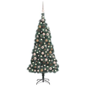 Weihnachtsbaum mit LED und grünen PVC&PE-Kugeln 150 cm von vidaXL, Weihnachtsbäume - Ref: Foro24-3077875, Preis: 113,49 €, Ra...