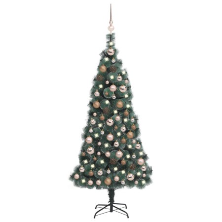 Christmas tree with LED and green PVC&PE balls 150 cm by vidaXL, Christmas trees - Ref: Foro24-3077875, Price: 113,49 €, Disc...