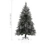 Árbol de Navidad artificial con luces y nieve PVC&PE 240 cm de vidaXL, Arboles de navidad - Ref: Foro24-3077787, Precio: 263,...