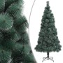 Künstlicher Weihnachtsbaum mit LEDs und grünen PVC- und PE-Kugeln, 150 cm von vidaXL, Weihnachtsbäume - Ref: Foro24-3077923, ...