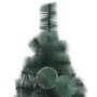 Künstlicher Weihnachtsbaum mit LEDs und grünen PVC- und PE-Kugeln, 150 cm von vidaXL, Weihnachtsbäume - Ref: Foro24-3077923, ...