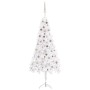 Árbol de Navidad de esquina LED y bolas PVC blanco 240 cm de vidaXL, Arboles de navidad - Ref: Foro24-3077961, Precio: 67,06 ...