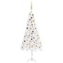 LED-Eck-Weihnachtsbaum und weiße PVC-Kugeln 240 cm von vidaXL, Weihnachtsbäume - Ref: Foro24-3077951, Preis: 60,21 €, Rabatt: %