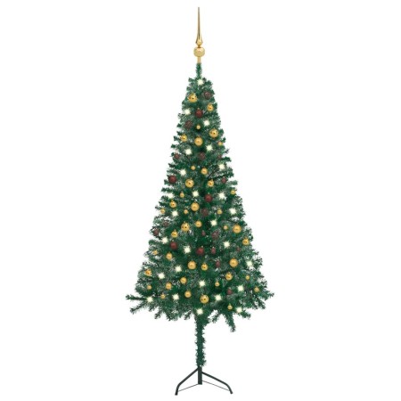 Artificial Christmas tree with LED corner and green balls 240 cm by vidaXL, Christmas trees - Ref: Foro24-3077946, Price: 80,...