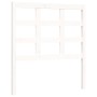 White solid wood bed frame with headboard 100x200 cm by vidaXL, Beds and slatted bases - Ref: Foro24-3193977, Price: 112,95 €...