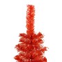 Árbol de Navidad delgado con LEDs y bolas rojo 210 cm de vidaXL, Arboles de navidad - Ref: Foro24-3078124, Precio: 64,54 €, D...