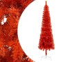 Slim Christmas tree with LEDs and balls red 210 cm by vidaXL, Christmas trees - Ref: Foro24-3078124, Price: 64,99 €, Discount: %