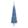 Slim Christmas tree with LEDs and blue balls 180 cm by vidaXL, Christmas trees - Ref: Foro24-3078118, Price: 57,61 €, Discoun...