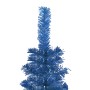 Slim Christmas tree with LEDs and blue balls 180 cm by vidaXL, Christmas trees - Ref: Foro24-3078118, Price: 57,99 €, Discoun...