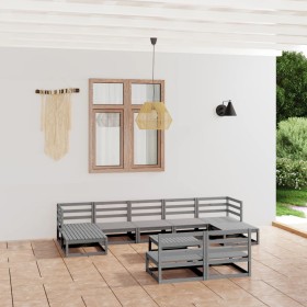 Garden furniture set 10 pieces solid pine wood by vidaXL, Garden sets - Ref: Foro24-3076091, Price: 438,99 €, Discount: %