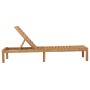 2 teak solid wood sun loungers by vidaXL, Loungers - Ref: Foro24-3073206, Price: 516,63 €, Discount: %