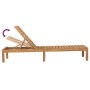 2 teak solid wood sun loungers by vidaXL, Loungers - Ref: Foro24-3073206, Price: 516,63 €, Discount: %