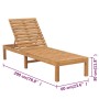 2 teak solid wood sun loungers by vidaXL, Loungers - Ref: Foro24-3073206, Price: 516,63 €, Discount: %