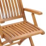 Folding garden chairs 8 pcs solid teak wood with cushions by vidaXL, Garden chairs - Ref: Foro24-3072796, Price: 984,40 €, Di...