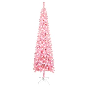 Schmaler Weihnachtsbaum mit rosa LEDs 240 cm von vidaXL, Weihnachtsbäume - Ref: Foro24-3077987, Preis: 65,81 €, Rabatt: %