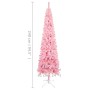 Árbol de Navidad estrecho con LEDs rosa 240 cm de vidaXL, Arboles de navidad - Ref: Foro24-3077987, Precio: 65,81 €, Descuent...