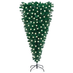 Inverted artificial Christmas tree with green LEDs 180 cm by vidaXL, Christmas trees - Ref: Foro24-3077975, Price: 42,99 €, D...