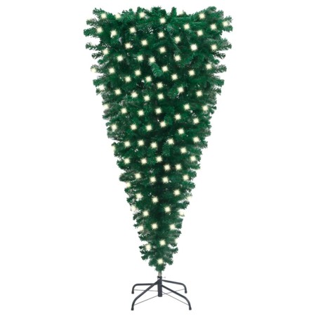 Umgedrehter künstlicher Weihnachtsbaum mit grünen LEDs 180 cm von vidaXL, Weihnachtsbäume - Ref: Foro24-3077975, Preis: 42,92...