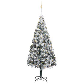 Christmas tree with LED lights, balls and green snow 400 cm by vidaXL, Christmas trees - Ref: Foro24-3077795, Price: 468,37 €...