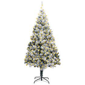 Green artificial Christmas tree with snow and lights 300 cm by vidaXL, Christmas trees - Ref: Foro24-3077741, Price: 206,32 €...