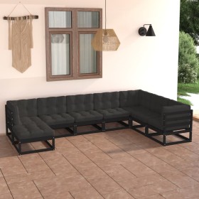 Gartenmöbel 8 Stück und Kissen aus massivem Kiefernholz von vidaXL, Gartensets - Ref: Foro24-3076768, Preis: 901,11 €, Rabatt: %