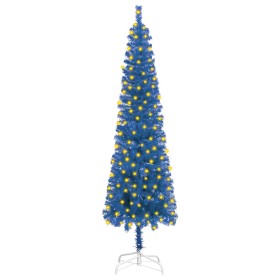 Árbol de Navidad estrecho con LEDs azul 210 cm de vidaXL, Arboles de navidad - Ref: Foro24-3077996, Precio: 58,99 €, Descuent...