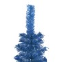 Slim Christmas tree with LEDs and blue balls 180 cm by vidaXL, Christmas trees - Ref: Foro24-3078036, Price: 58,99 €, Discoun...