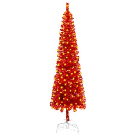 Schmaler Weihnachtsbaum mit roten LEDs 180 cm von vidaXL, Weihnachtsbäume - Ref: Foro24-3078000, Preis: 46,99 €, Rabatt: %