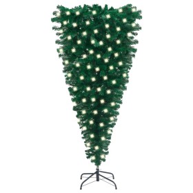 Inverted artificial Christmas tree with green LEDs 150 cm by vidaXL, Christmas trees - Ref: Foro24-3077974, Price: 32,99 €, D...