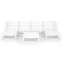 Gartenmöbel-Set 7-teilig aus massivem Kiefernholz von vidaXL, Gartensets - Ref: Foro24-3076070, Preis: 336,36 €, Rabatt: %