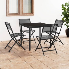 Garden dining set 5 pieces steel by vidaXL, Garden sets - Ref: Foro24-3073502, Price: 212,99 €, Discount: %