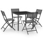 Garden dining set 5 pieces steel by vidaXL, Garden sets - Ref: Foro24-3073502, Price: 210,98 €, Discount: %