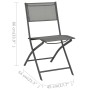 Garten Esstischgarnitur 5 Stück Stahl von vidaXL, Gartensets - Ref: Foro24-3073502, Preis: 210,98 €, Rabatt: %