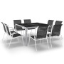 9-piece steel garden dining set by vidaXL, Garden sets - Ref: Foro24-3073469, Price: 440,99 €, Discount: %