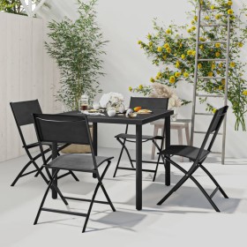 5-piece steel garden dining set by vidaXL, Garden sets - Ref: Foro24-3073513, Price: 211,64 €, Discount: %