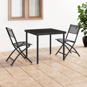 3-piece steel garden dining set by vidaXL, Garden sets - Ref: Foro24-3073501, Price: 167,99 €, Discount: %