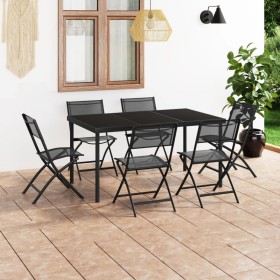 7-teiliges Garten-Essset aus Stahl von vidaXL, Gartensets - Ref: Foro24-3073494, Preis: 395,25 €, Rabatt: %