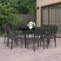 9-piece steel garden dining set by vidaXL, Garden sets - Ref: Foro24-3073533, Price: 530,08 €, Discount: %