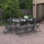 Juego de comedor para jardín 9 piezas acero de vidaXL, Conjuntos de jardín - Ref: Foro24-3073506, Precio: 432,24 €, Descuento: %