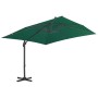 Cantilever parasol with green aluminum pole 300x300 cm by vidaXL, Umbrellas - Ref: Foro24-44634, Price: 206,91 €, Discount: %