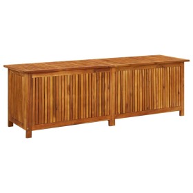 Caja de almacenaje de jardín madera maciza acacia 175x50x58 cm de vidaXL, Cajas de almacenaje para exteriores - Ref: Foro24-3...