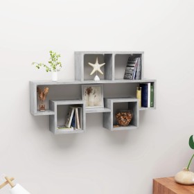 Car-shaped wall shelf engineered wood gray 82x15x51 cm by vidaXL, Shelves and shelves - Ref: Foro24-807254, Price: 34,41 €, D...